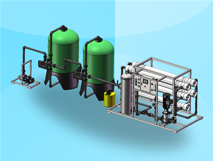 10噸每小時反滲透設備，純水設備生產廠家 反滲透設備制造商